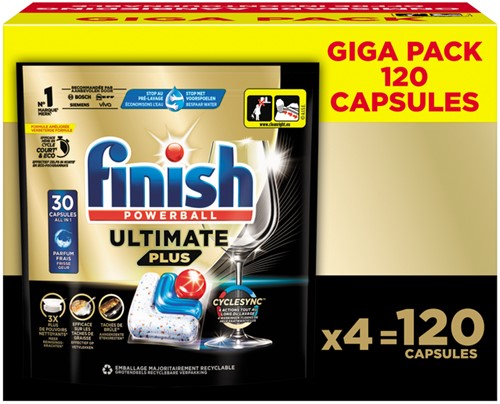 Vaatwastabletten Finish Ultimate plus 120 stuks gigapack
