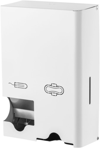 Dameshygiënedispenser MediQo-line klein RVS wit