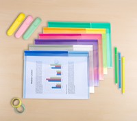 Enveloptas Djois Color Collection A4 horizontaal assorti-2