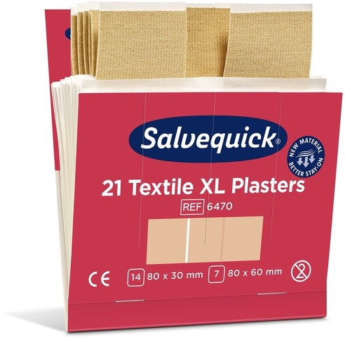 Pleisters Salvequick textiel extra groot 6x 21 stuks-2