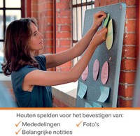 Punaises Nobo hout voor memobord 40 stuks-2