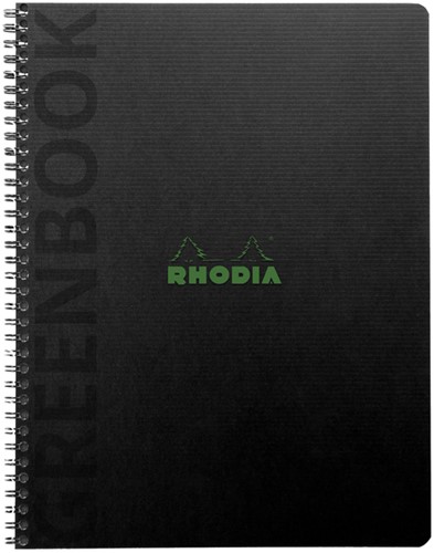 Notitieboek Rhodia Greenbook recycled A5+ lijn 160 pagina's 90gr sc