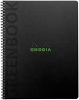 Notitieboek Rhodia Greenbook recycled A5+ lijn 160 pagina's 90gr sc