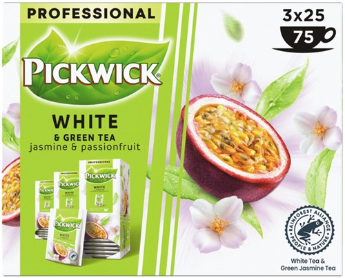 Thee Pickwick white & green jasmin & passionfruit 25x1.5gr