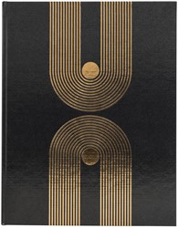 Gastenboek Exacompta Graphik 270x220mm blanco zwart