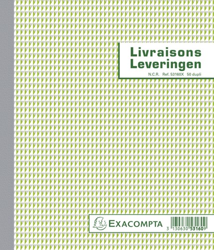 Kasboek Exacompta Manifold leveringen dupli 50vel NL FR