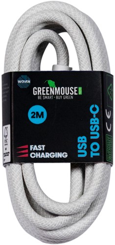 Kabel Greenmouse USB-A to USB-C data Woven - 2m-2