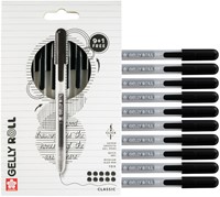 Gelschrijver Sakura Gelly Roll Classic 08 klikfunctie set à 10 stuks zwart-1