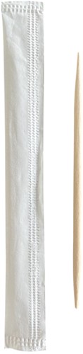Tandenstoker Papstar Pure per stuk verpakt dispenser à 1000 stuks hout-2