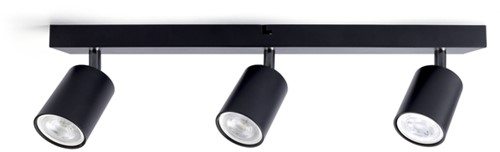 Plafondspot Integral Siena 3 spot IP20 GU10 zwart (excl. lichtbron)