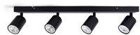 Plafondspot Integral Siena 4 spot IP20 GU10 zwart (excl. lichtbron)