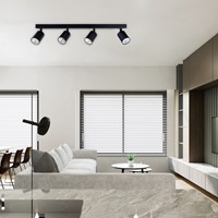 Plafondspot Integral Siena 4 spot IP20 GU10 zwart (excl. lichtbron)-2