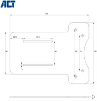 Vesa montage plaat ACT voor AC7150-2
