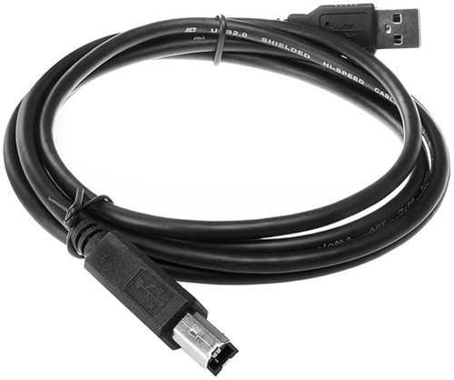 Kabel ACT USB USB-B 2.0 M zwart 1.8 meter-2
