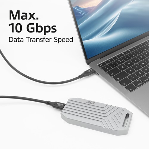 Kabel ACT USB-C 3.2 GEN.2 M/M zwart 2 meter-3
