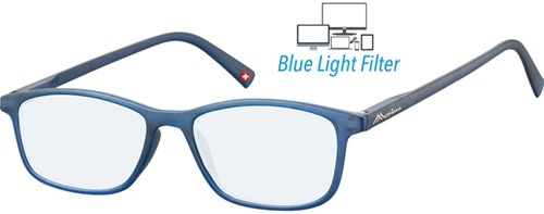 Bril  Montana +0.00 dpt blue light filter blauw