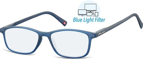 Leesbril  Montana +1.50 dpt blue light filter blauw