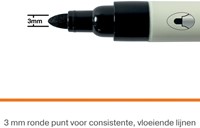 Whiteboardmarker Nobo ronde punt 3mm zwart-1