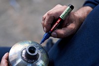 Paintmarker edding 50 EcoLine op waterbasis 2-3mm blauw-3