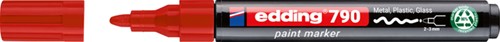 Paintmarker edding 790 PCR op alcoholbasis 2-3mm rood