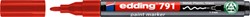 Paintmarker edding 791 op alcoholbasis 1-2mm rood