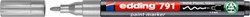 Paintmarker edding 791 op alcoholbasis 1-2mm zilver