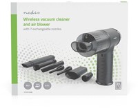 Handstofzuiger / luchtblazer Nedis 90W oplaadbaar zwart-7