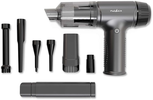 Handstofzuiger / luchtblazer Nedis 90W oplaadbaar zwart