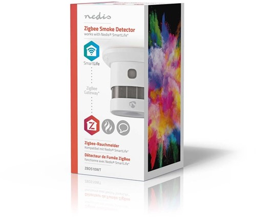 Rookmelder Nedis Smartlife Zigbee 3.0 Wifi 10 jaar sensor wit-2