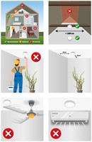 Rookmelder Alecto mini 2 stuks met 5 jaar batterij SA102 wit-1