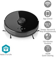 Robotstofzuiger Nedis Smartlife wifi laser 3-in-1 zwart-4