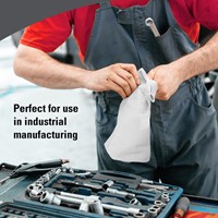 Poetsdoek WypAll X80 PowerClean 305x317mm 4x50vel wit 8388-2