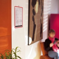 Zichtpanelenframe hangend Tarifold A4 rood 5 stuks-2