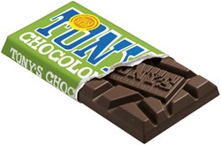 Chocolade Tony's Chocolonely puur amandel zeezout reep 90 gram