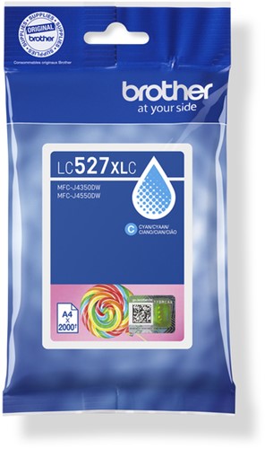 Inktcartridge Brother LC-527XLC cyaan