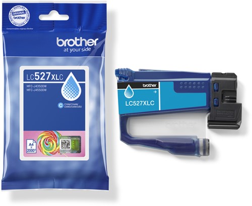 Inktcartridge Brother LC-527XLC cyaan-3