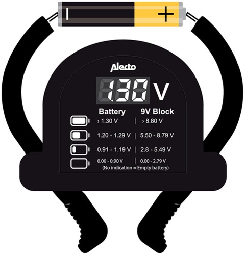 Batterijtester Alecto BTT2-2