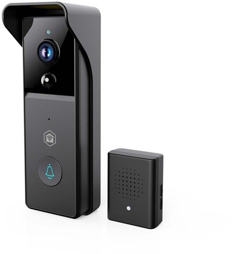 Videodeurbel Nedis Smartlife Wifi 3MP Full HD 1296p zwart-2