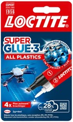 Loctite secondelijm All Plastic