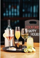 Dienblad Olympia Kristallon antislip rond Ø35.6cm PP zwart-2