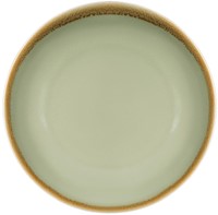 Bord Olympia Kiln coupe Ø23cm 6 stuks mosgroen