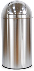 Afvalbak BRASQ Push Bin PB230+ 30 liter rvs
