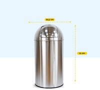Afvalbak BRASQ Push Bin PB230+ 30 liter rvs-2