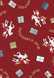 Inpakpapier Sint en Co 200x70cm assorti