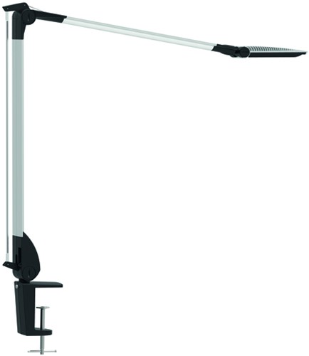 Bureaulamp MAUL Optimus LED dimbaar tafelklem zilver