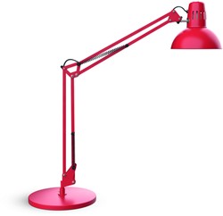 Bureaulamp MAUL Study op voet excl.LED E27 lamp rood