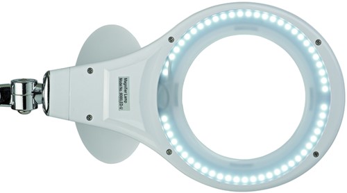 Loeplamp MAUL Makro LED met tafelklem lens 144 cm2 wit-2