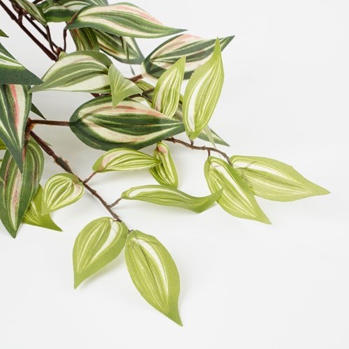 Kunstplant Mica Tradescantia hangend groen Ø25 45cm-3