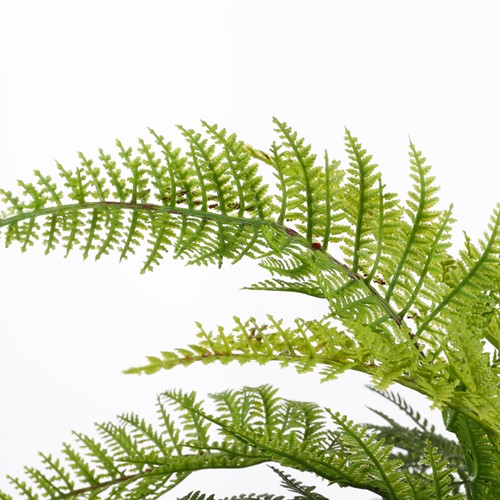 Kunstplant Mica Varen groen in pot Stan grijs Ø50 38cm-2