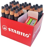 Whiteboardpotlood STABILO MARKdry incl 2 slijpers zwart classpack 30st-7